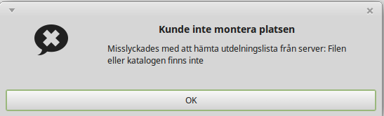 Kunde inte montera platsen.png
